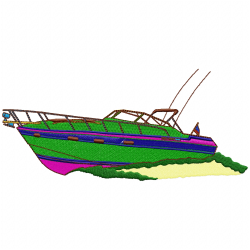Boats Embroidery Design 3